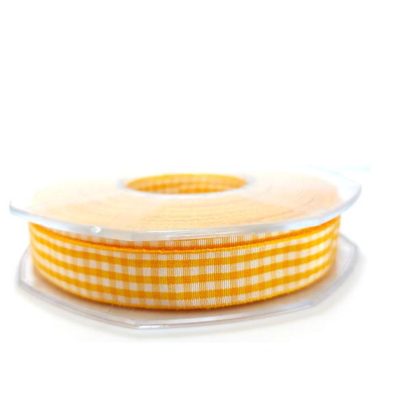 Nastro a Quadretti - Altezza 15 mm - Colore Giallo